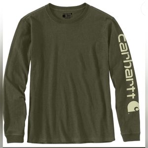 Women's Carhartt 103401 Heavyweight Sleeve Logo T-Shirt - Long Sleeve 1X 16-18